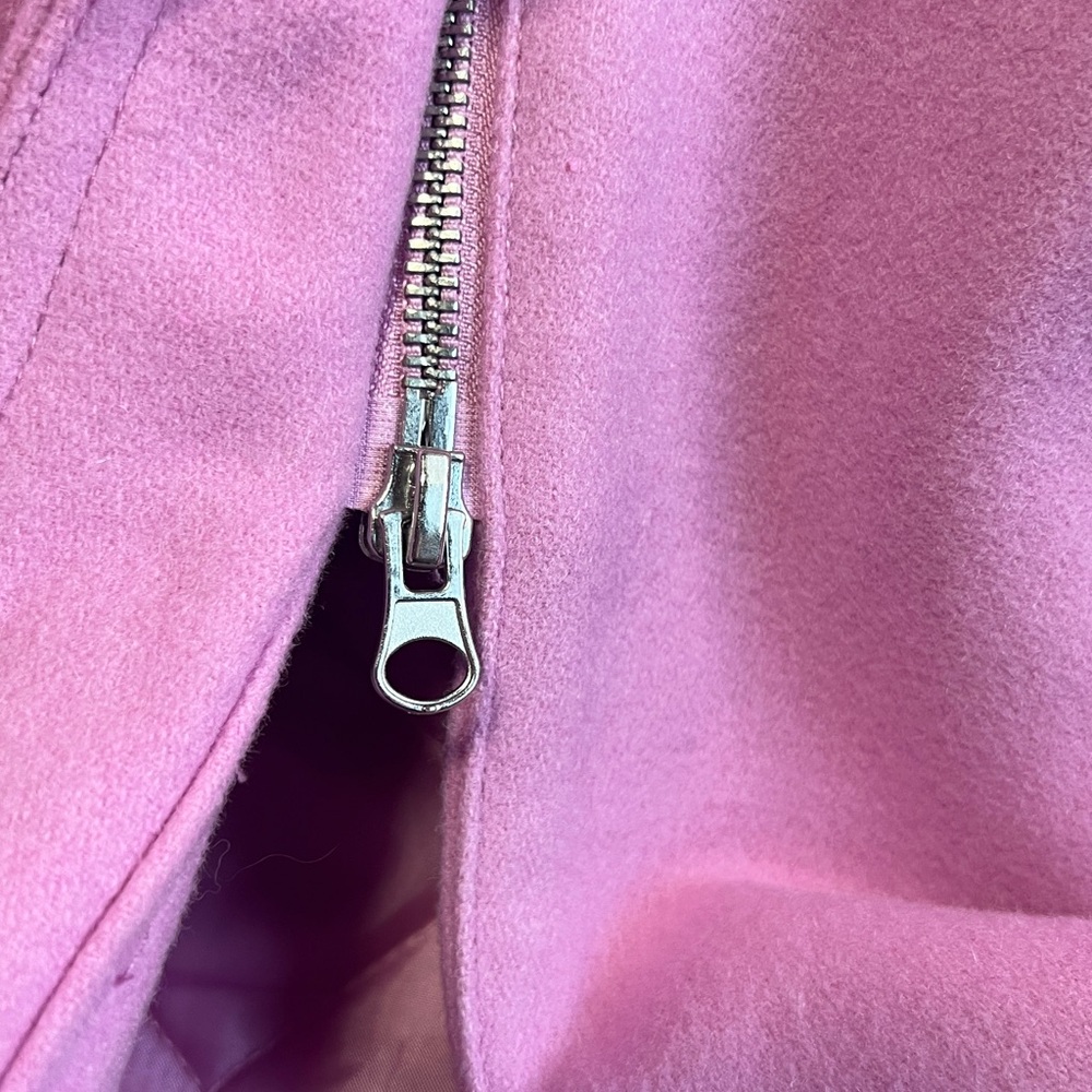 Isaac Mizrahi x Target Pink Toggle Hooded Wool Coat 2X - Picture 8 of 9